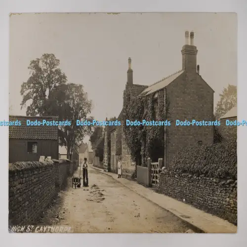 C027270 Caythorpe High St Echtfoto Postkarte