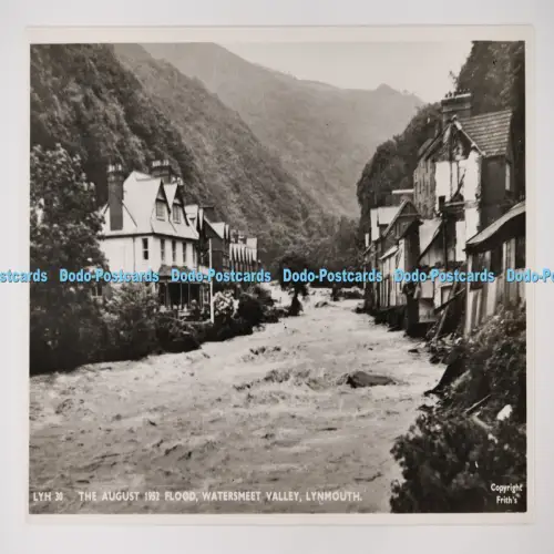 C027285 Lynmouth The August Flood Watersmeet Valley F Frith Reigate