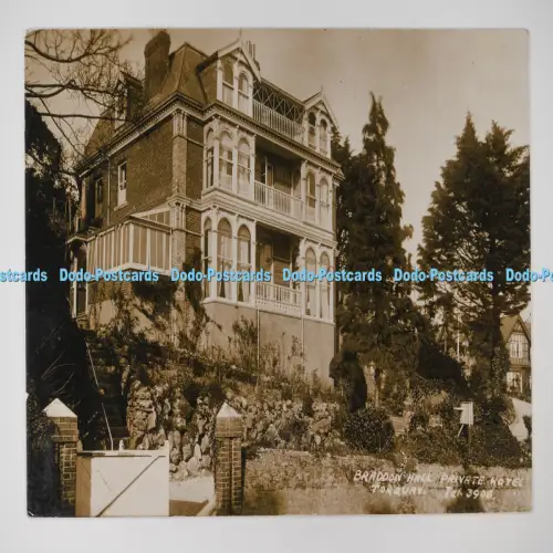 C027287 Torquay Braddon Hall Private Hotel 1928