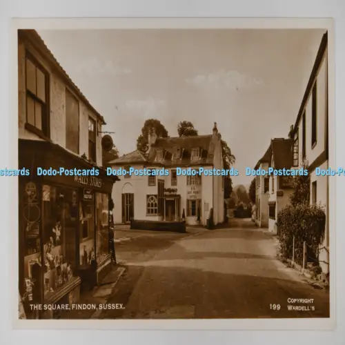 C027318 Sussex The Square Findon A W W Brighton Worthing Wardell RP