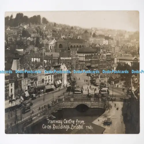 C027397 Bristol Tramway Centre From Co Op Buildings York British Made RP