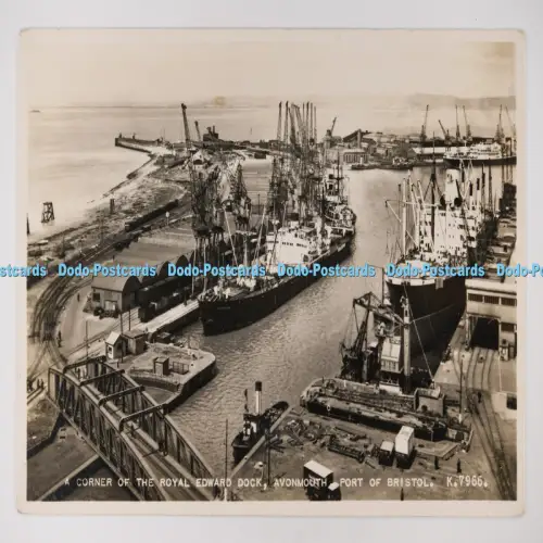 C027400 Eine Ecke des Royal Edward Dock Avonmouth Hafen von Bristol Valentine RP