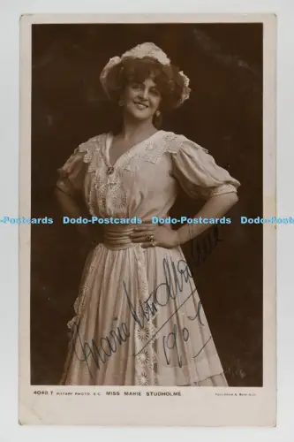 C029513 Miss Marie Studholme signierte Rotary Fotoserie Foulsham und Banf