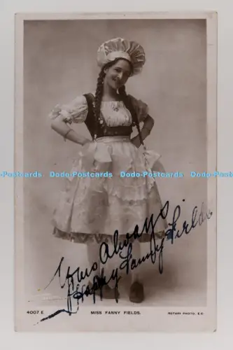 C029514 Miss Fanny Fields signierte Rotary Fotoserie