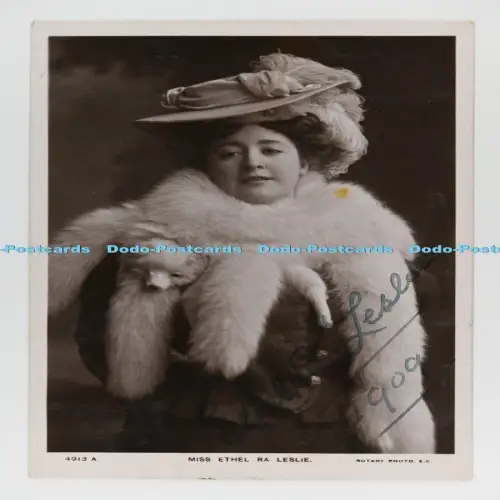 C029515 Miss Ethel Ra Leslie signierte Rotary Fotoserie