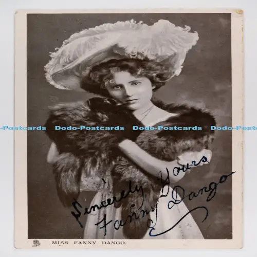 C029518 Miss Fanny Dango signierte Prominente der Bühne Tuck Glosso Serie 5712
