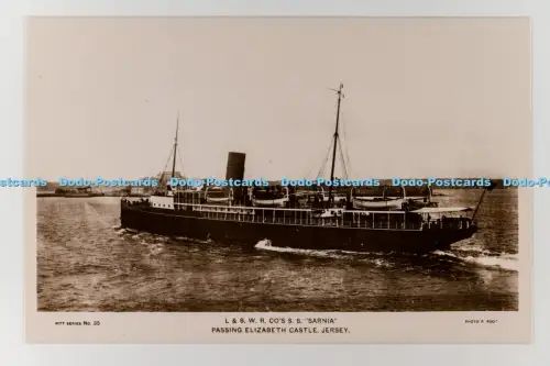 C029546 Trikot P und S W R Co S Sarnia Passing Elizabeth Castle