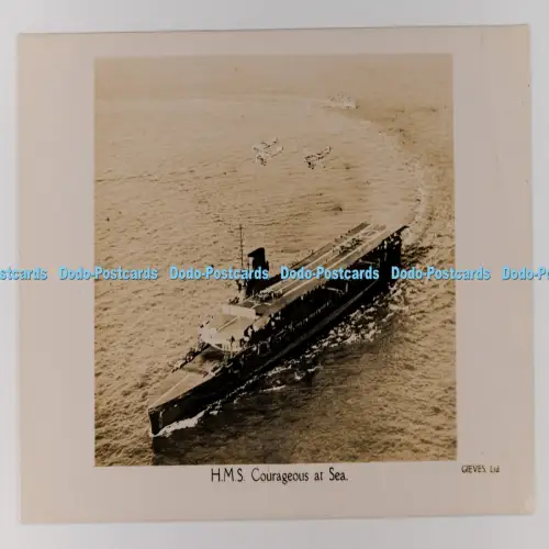 C029554 H M S Courageous at Sea Gieves