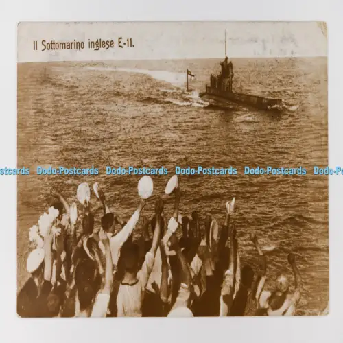 C029669 HMS E11 II Sottomarino Inglese E 11 Da L Illustration