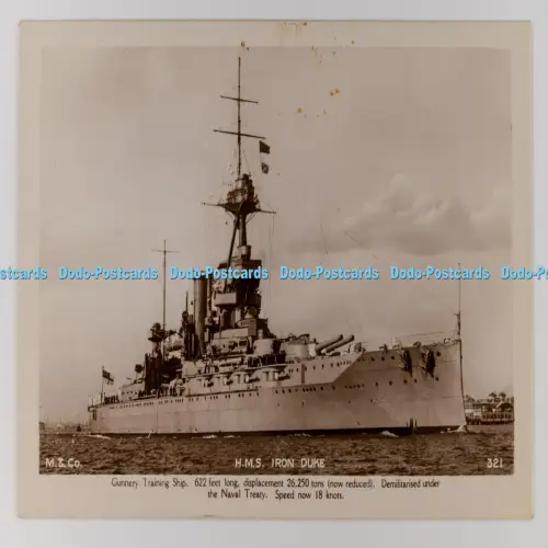 C029747 H M S Iron Duke Gunnery Schulschiff Mills Portsmouth RP