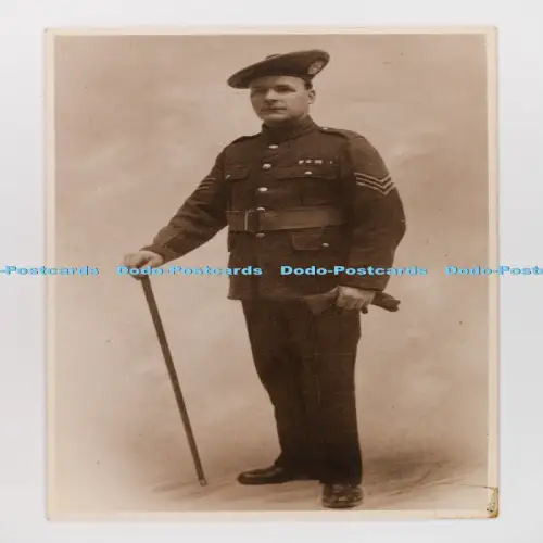 C029855 Mann in Uniform British Made Postkarte