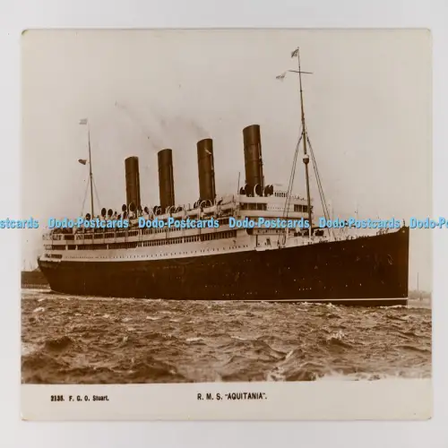 C029886 R M S Aquitania F G O Stuart British Made
