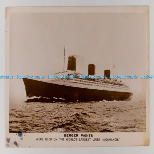 C029890 Berger Farben wurden auf dem weltgrößten Liner Normandie verwendet