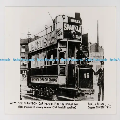 C029907 Southampton Car No 45 at Floating Bridge Pamlin Prints Croydon A Photogr