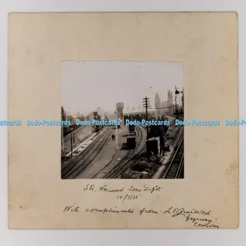 C029913 Norwood Loco Depot PM London 1935