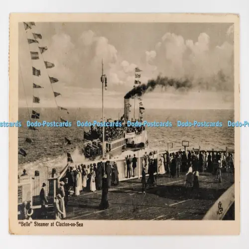 C029933 Belle Dampfgarer bei Clacton on Sea Tuck Glazed Platino Serie Nr. 2081 PM Bi