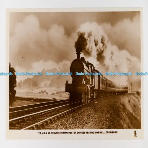 C029937 Derbyshire The L M S St Pancras To Manchester Express Nearing Bakewell T
