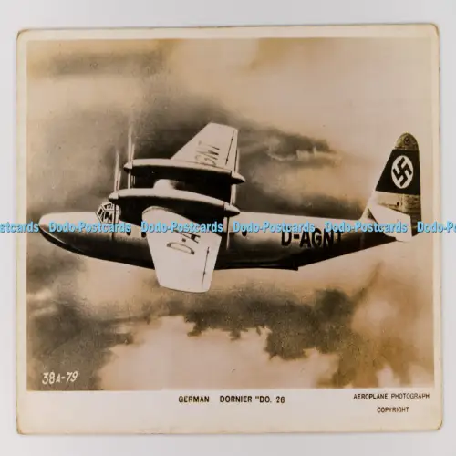 C029942 German Dornier DO 26 Valentine Flugzeug RP