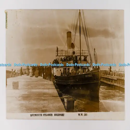 C029964 Weymouth Steamer Bridport Schiff Victoria