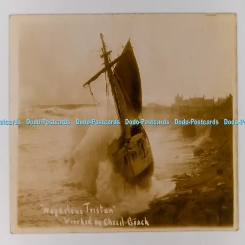 C029974 Schiff Magdalene Tristan am Chesil Beach zerstört L T K