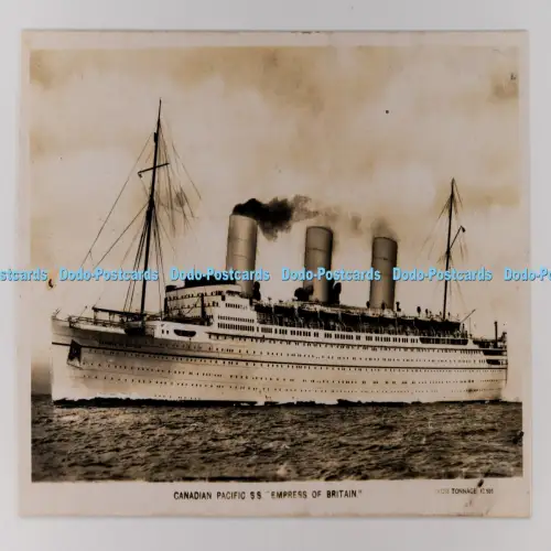 C029992 Canadian Pacific S S Empress of Britain RP