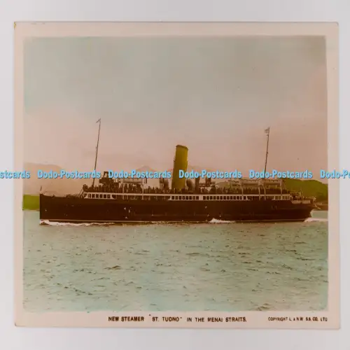 C029998 Neuer Dampfgarer St Tudno in der Menai Straits L und N W S S britische Manufaktur