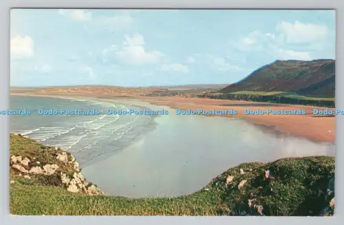 R783752 Gower Rhossili Bay Plastichome von Colourpicture Norwich Norfolk W R Bawd