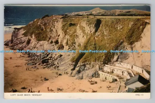 R784345 Newquay Lusty Glaze Beach Jarrold Norwich England RP 1953
