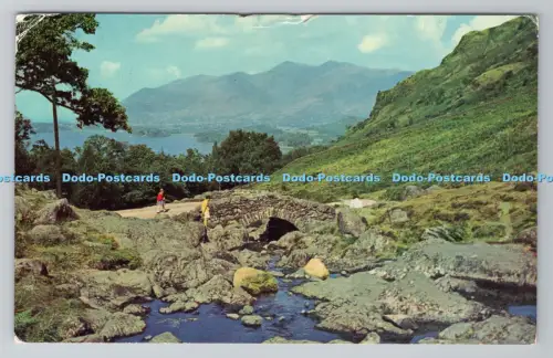 R784962 English Lakes Ashness Bridge and Skiddaw Derwentwater J Salmon Sevenoaks