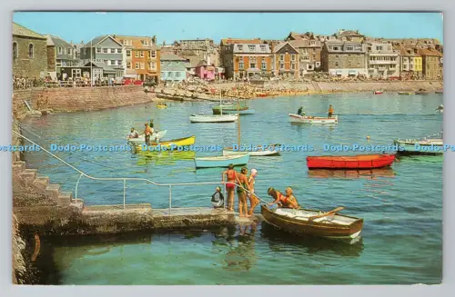 R787205 St. Ives. Der Hafen vom West Pier. J. Salmon. Sevenoaks. PM. Truro. C