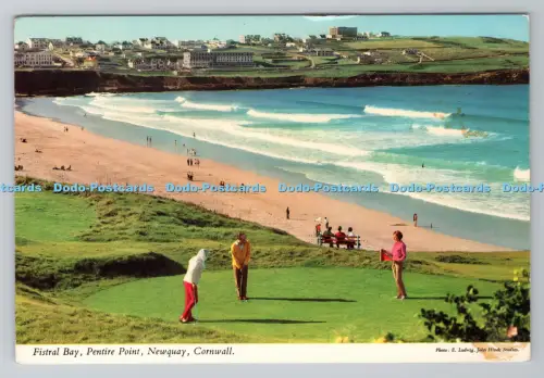 R788388 Newquay. Cornwall. Fistral Bay. Pentire Point. John Hinde. E. Ludwig. 19