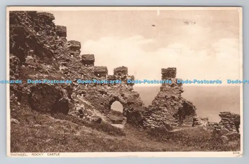 R789000 Tintagel Rocky Castle Photochrom London Tunbridge Wells