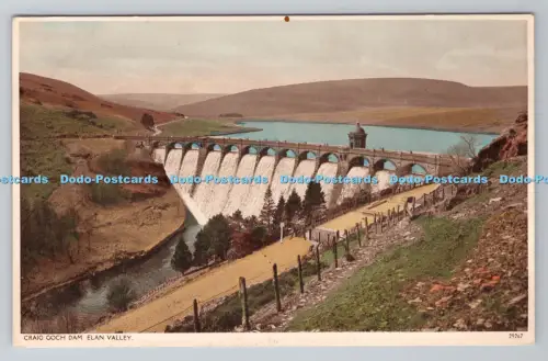 R789153 Elan Valley Craig Goch Dam Printed in England