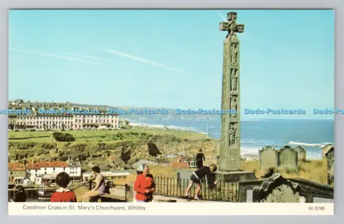 R791391 Whitby Caedmon Cross in St Mary Churchyard E T W Dennis Scarborough