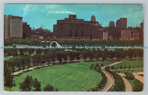 R791938 Grant Park The Famous Band Shell Cameo Grußkarten Chicago Illinois P