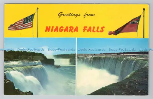 R791999 Grüße von den Niagarafällen American Falls am Prospect Point und Pferde