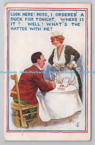 R793579 Schauen Sie hier Miss Ich habe heute Abend eine Ente bestellt H B Serie ganze britische Pr
