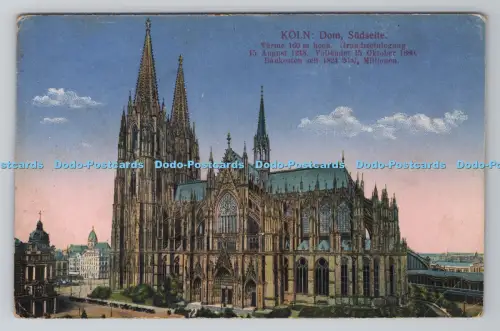 R795708 Postkarte Köln Dom Südseite