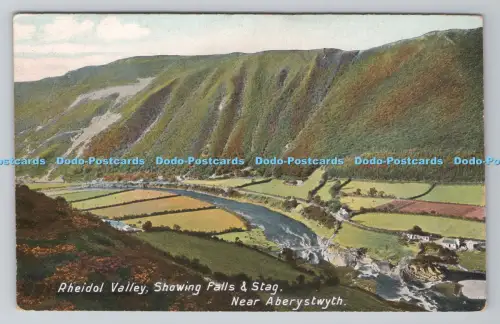 R803661 Rheidol Valley zeigt Wasserfälle und Hirsch in der Nähe von Aberystwyth Frank Philips Ser