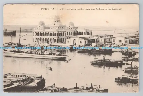 R803865 Hafen sagte die Einfahrt zum Kanal und Büros der Firma B Livadas