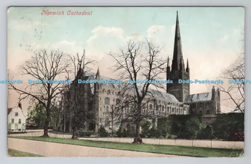 R803882 Norwich Cathedral Valentine Serie 1910