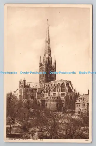 R803893 Norwich Cathedral From S E Photochrom London Tunbridge Wells