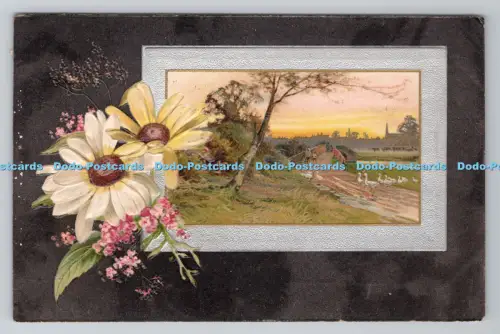 R803900 Ducks on the Road Flowers The Popular Series 162 PM Botley Hants 1911