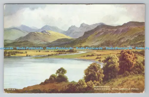 R803903 Waterhead Windermere With Langdale Pikes Valentine Art Colour Edward H T