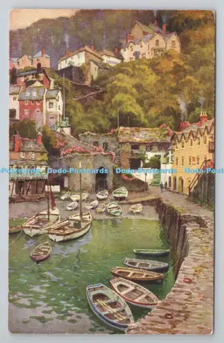 R803905 Clovelly From the Harbour A Vivian Mansell London E W Haslehust