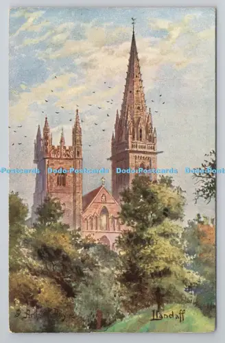 R803928 Llandaff Tuck Oilette Englische Kathedralen 6498 Arthur C Payne