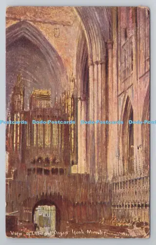 R803934 York Minster Ansicht von Chor und Orgel S Hildesheimer London Manchester Ca