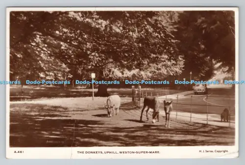 R803956 Weston Super Mare Uphill The Donkeys H J Series RP 1961