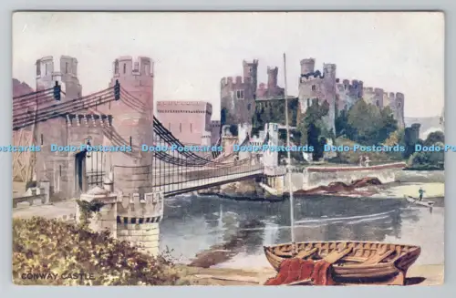 R804002 Conway Castle Bernard P Hall Aquarell Serie Nr 636