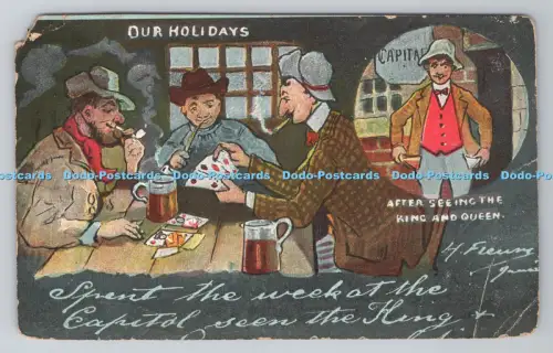 R804156 Our Holidays After Seeing the King and Queen G D and D London The Star S